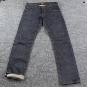 Brave Star Jeans Mens 32 Selvedge Straight Cone Denim Blue Raw Quiet Luxury